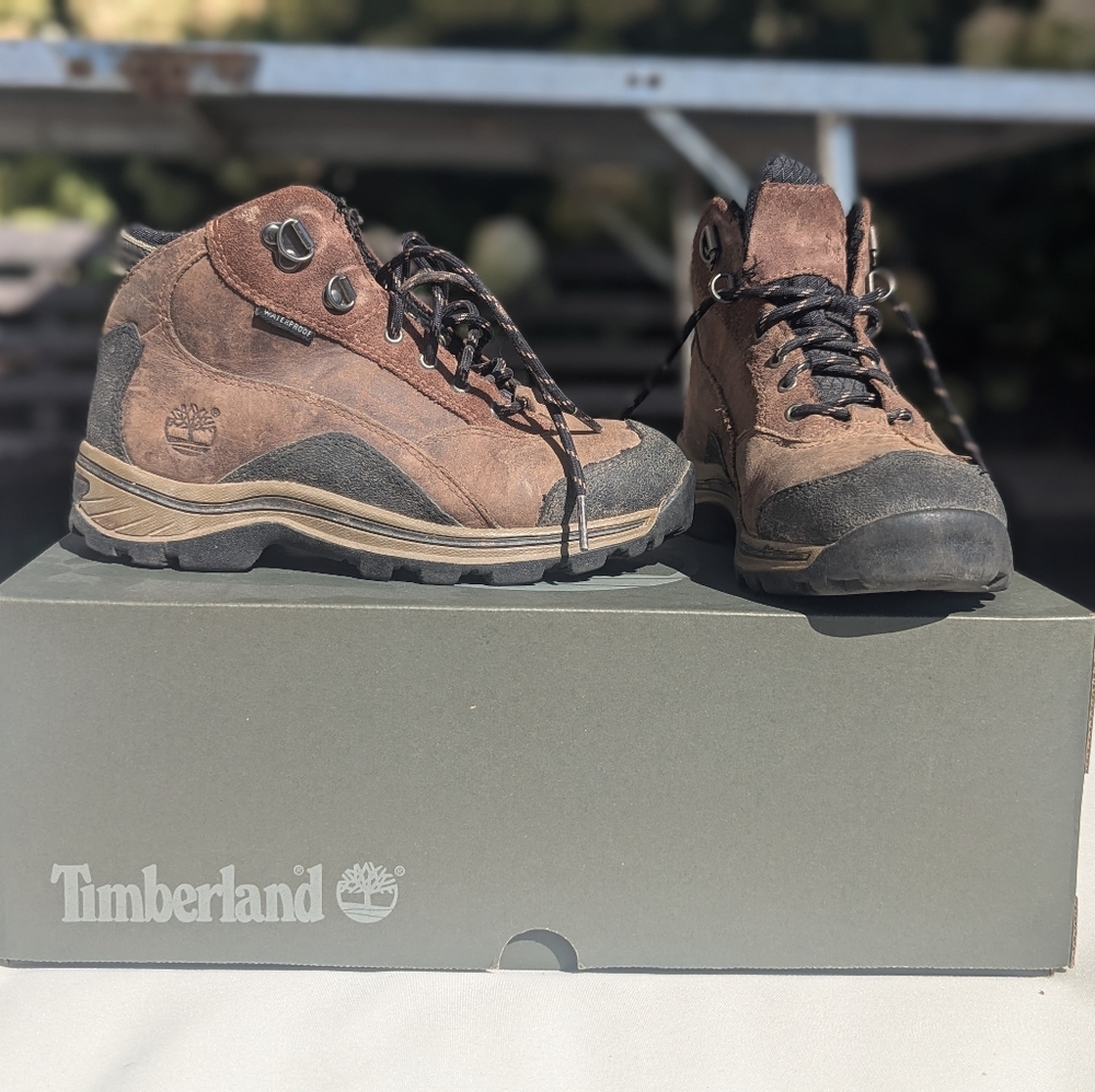 Timberland Mt. Madden Waterproof Mid Hiker Dark Brown Full Grain - Juniors 4